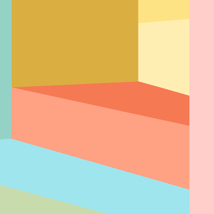 Abstract Geometry Steps in Beachy Pastels Coffee Mug Gallery Image 2