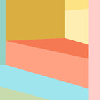 Abstract Geometry Steps in Beachy Pastels Coffee Mug Gallery Image 2
