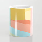 Abstract Geometry Steps in Beachy Pastels Coffee Mug Gallery Image 4