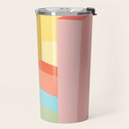 Abstract Geometry Steps in Beachy Pastels Travel Mug Gallery Image 2