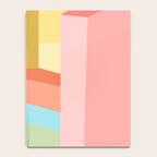 Abstract Geometry Steps in Beachy Pastels Notebook Gallery Image 4