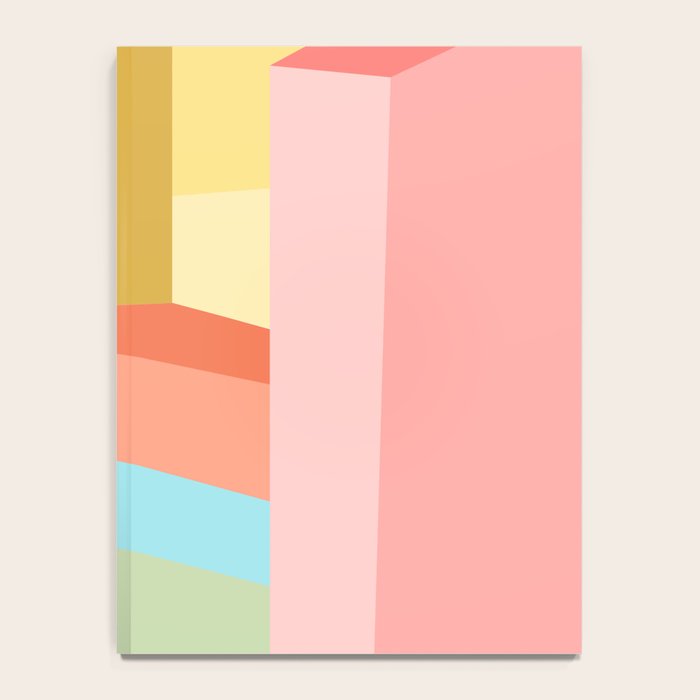 Abstract Geometry Steps in Beachy Pastels Notebook Gallery Image 4