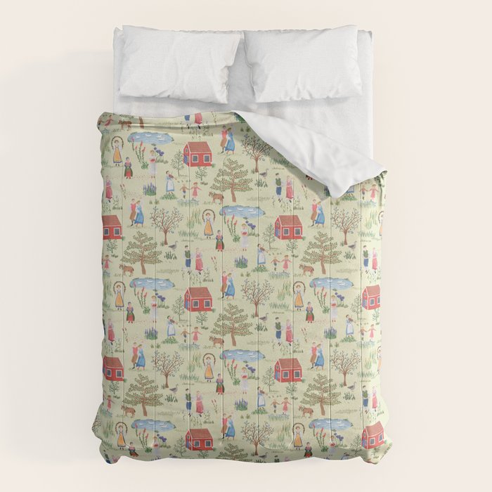 Swedish Folk Art - Midsummer Comforter Gallery Image 6