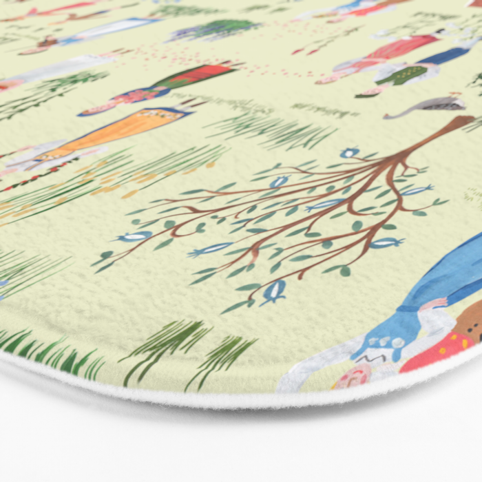 Swedish Folk Art - Midsummer Bath Mat Gallery Image 3