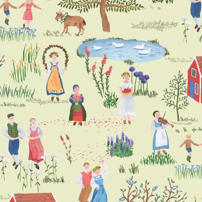 Swedish Folk Art - Midsummer Coffee Mug Gallery Image 2