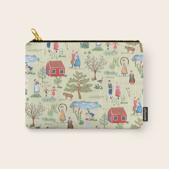 Swedish Folk Art - Midsummer Carry All Pouch Gallery Image 1