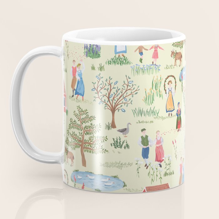Swedish Folk Art - Midsummer Coffee Mug Gallery Image 3