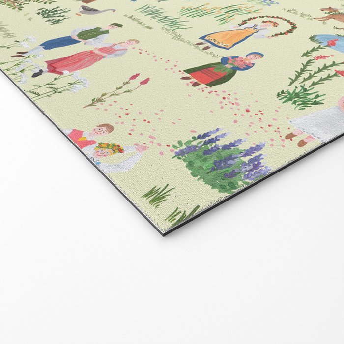 Swedish Folk Art - Midsummer Welcome Mat Gallery Image 2