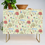 Swedish Folk Art - Midsummer Credenza Gallery Image 1