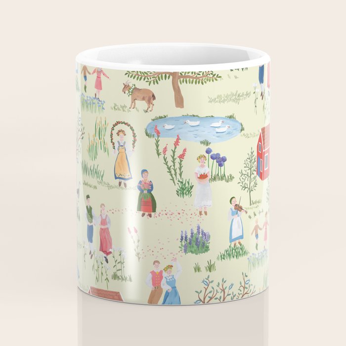 Swedish Folk Art - Midsummer Coffee Mug Gallery Image 4