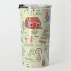 Swedish Folk Art - Midsummer Travel Mug Gallery Image 3