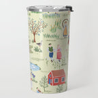 Swedish Folk Art - Midsummer Travel Mug Gallery Image 2