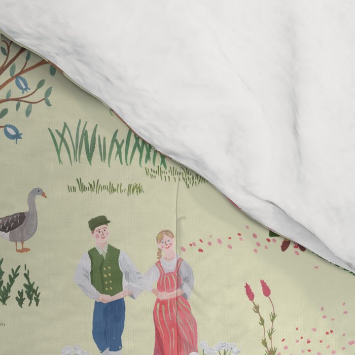 Swedish Folk Art - Midsummer Comforter Gallery Image 4
