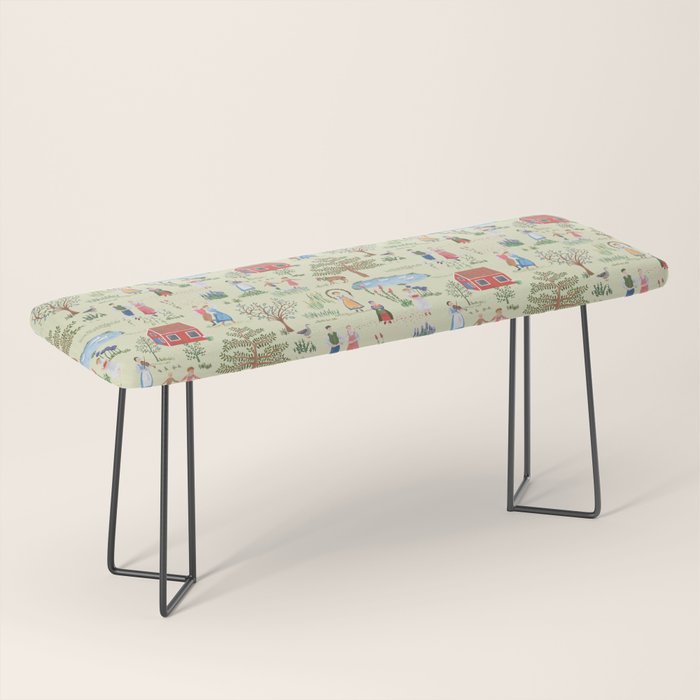 Swedish Folk Art - Midsummer Bench Gallery Image 1