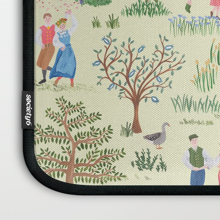 Swedish Folk Art - Midsummer Laptop Sleeve Gallery Image 3