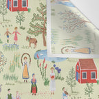 Swedish Folk Art - Midsummer Wall Tapestry Gallery Image 3