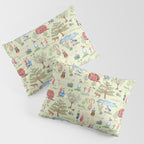 Swedish Folk Art - Midsummer Pillow Sham Gallery Image 3