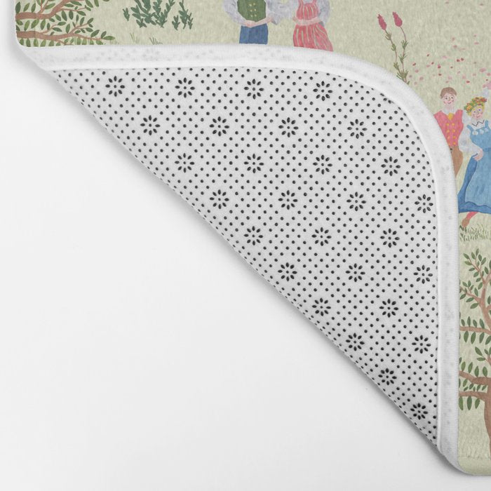 Swedish Folk Art - Midsummer Bath Mat Gallery Image 2