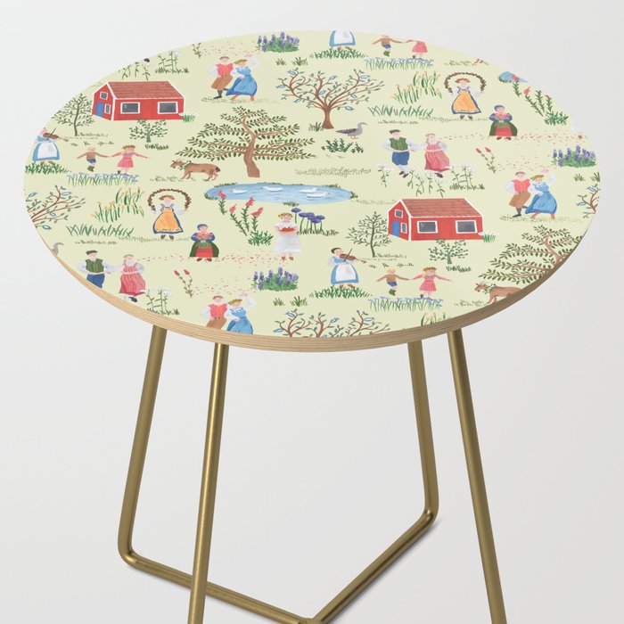 Swedish Folk Art - Midsummer Side Table Gallery Image 2