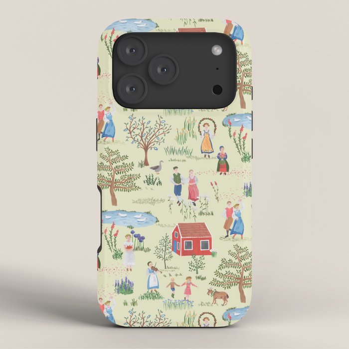 Swedish Folk Art - Midsummer iPhone Case Gallery Image 3