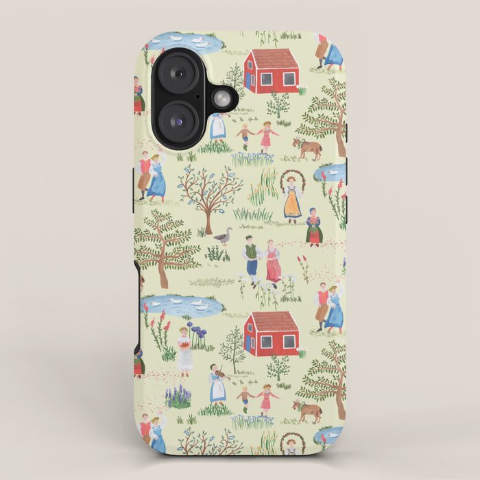Swedish Folk Art - Midsummer iPhone Case Gallery Image 1