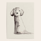Little pup watercolor dog painting  Poster Gallery Image 4