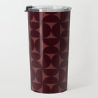 Bauhaus Mid Century Modern Geometric Pattern VII Travel Mug Gallery Image 3