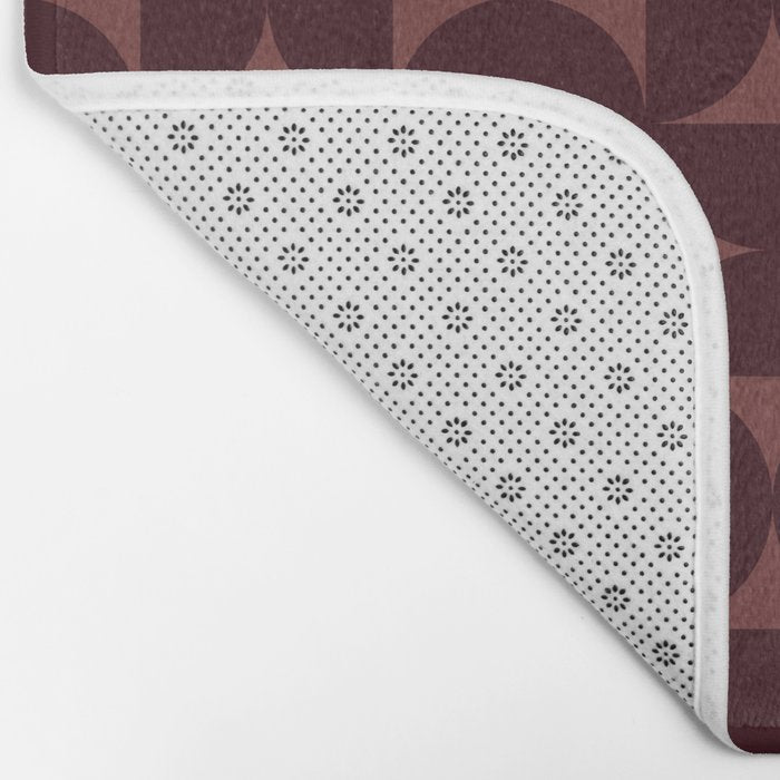 Bauhaus Mid Century Modern Geometric Pattern VII Bath Mat Gallery Image 2