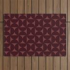 Bauhaus Mid Century Modern Geometric Pattern VII Outdoor Rug Gallery Image 1