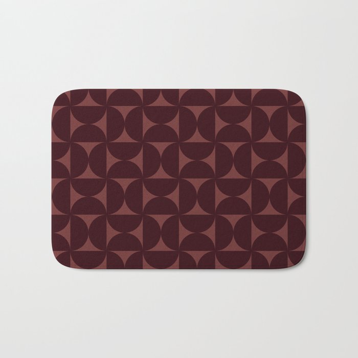 Bauhaus Mid Century Modern Geometric Pattern VII Bath Mat Gallery Image 1