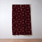 Bauhaus Mid Century Modern Geometric Pattern VII Window Curtain Gallery Image 3