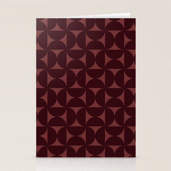 Bauhaus Mid Century Modern Geometric Pattern VII Stationery Card Gallery Image 1