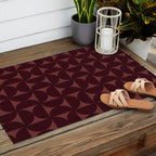 Bauhaus Mid Century Modern Geometric Pattern VII Outdoor Rug Gallery Image 2