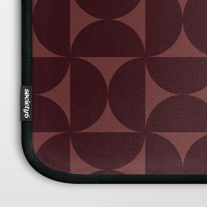 Bauhaus Mid Century Modern Geometric Pattern VII Laptop Sleeve Gallery Image 3