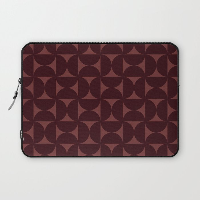 Bauhaus Mid Century Modern Geometric Pattern VII Laptop Sleeve Gallery Image 1