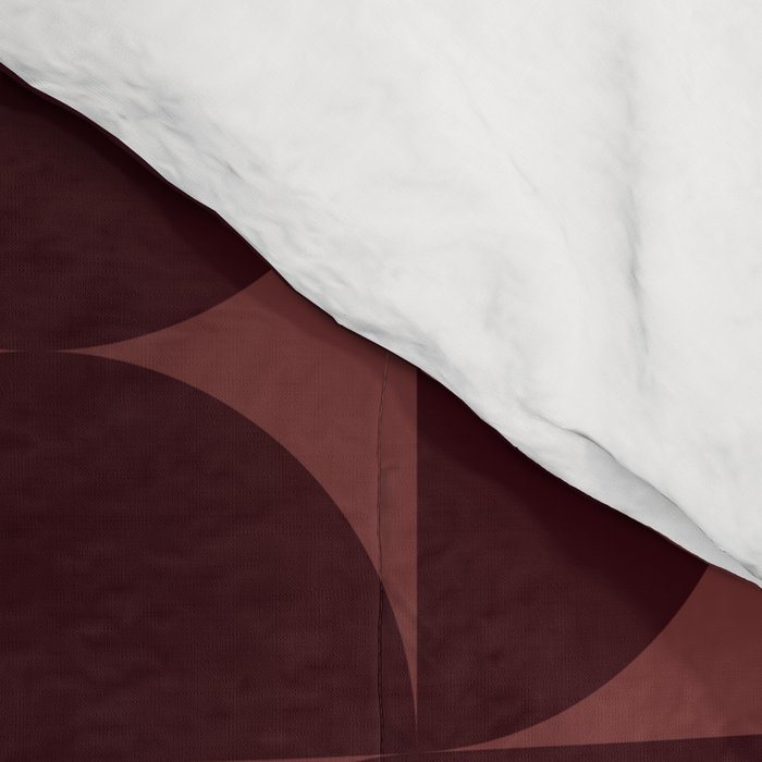 Bauhaus Mid Century Modern Geometric Pattern VII Comforter Gallery Image 4
