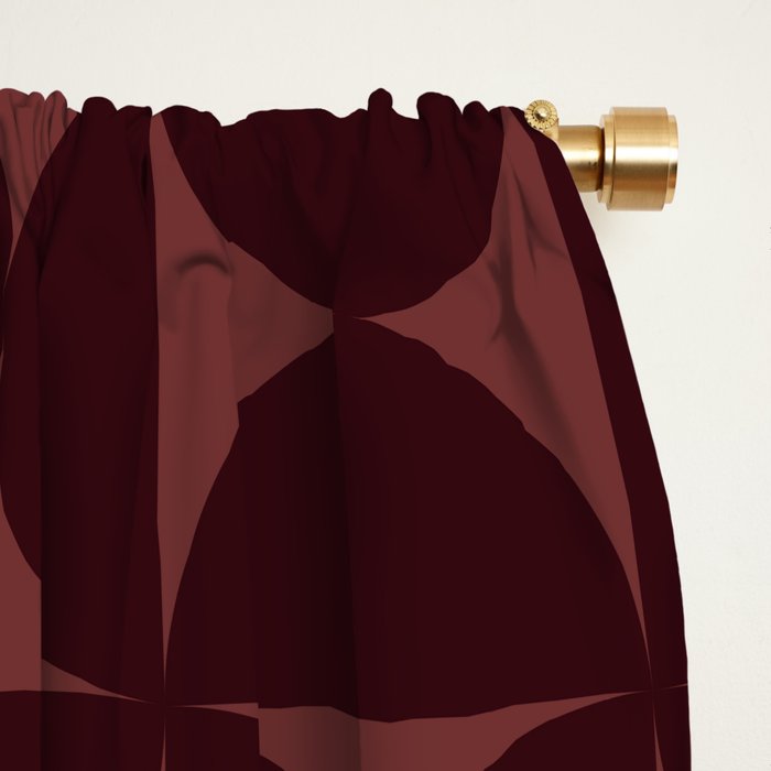 Bauhaus Mid Century Modern Geometric Pattern VII Window Curtain Gallery Image 2