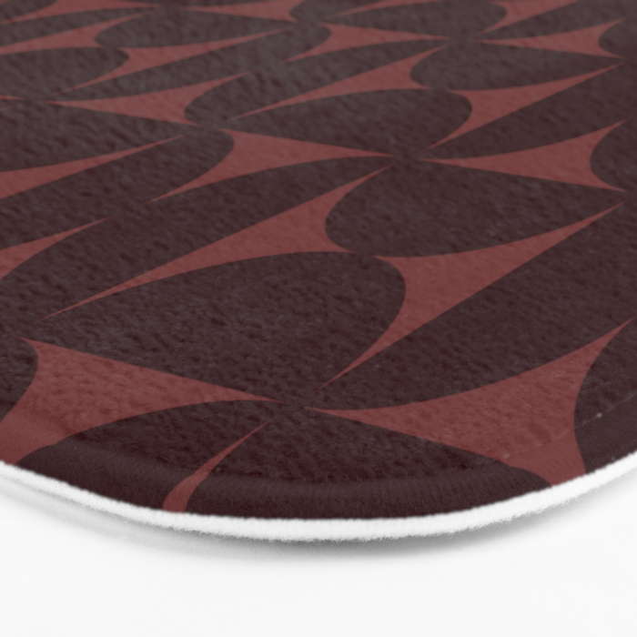 Bauhaus Mid Century Modern Geometric Pattern VII Bath Mat Gallery Image 3