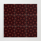 Bauhaus Mid Century Modern Geometric Pattern VII Wood Wall Art Gallery Image 1