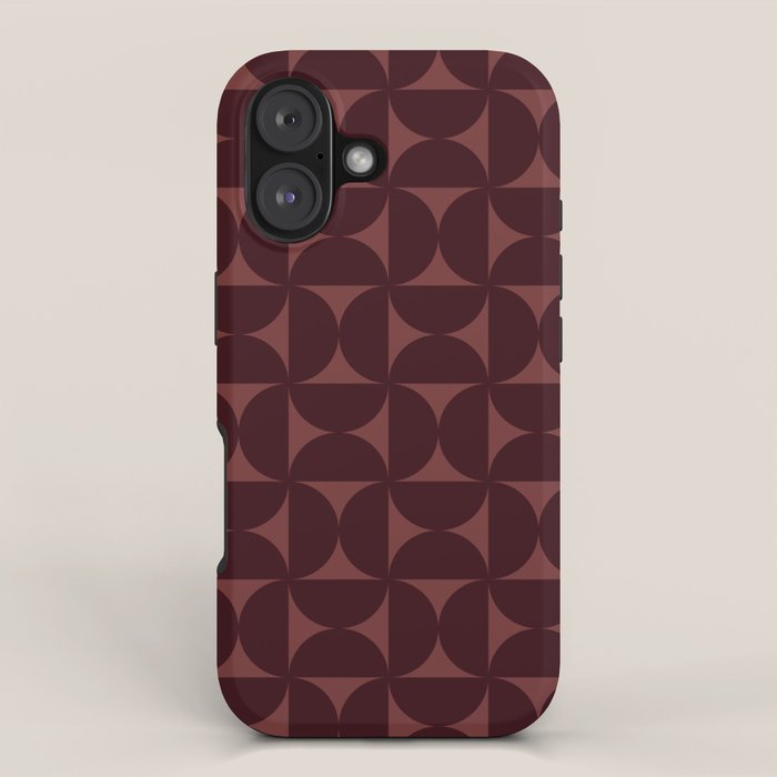 Bauhaus Mid Century Modern Geometric Pattern VII iPhone Case Gallery Image 1