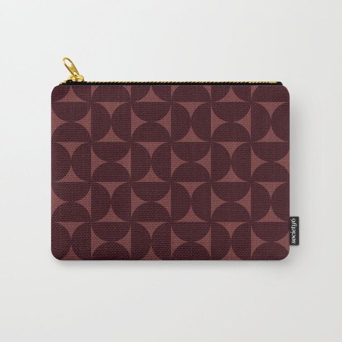 Bauhaus Mid Century Modern Geometric Pattern VII Carry All Pouch Gallery Image 1