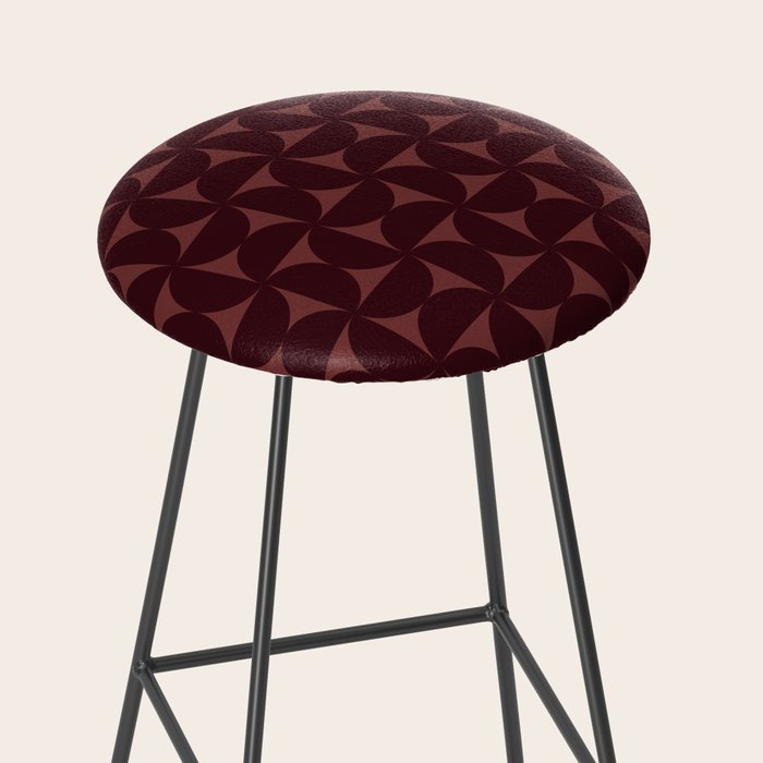 Bauhaus Mid Century Modern Geometric Pattern VII Stool Gallery Image 2