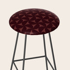 Bauhaus Mid Century Modern Geometric Pattern VII Stool Gallery Image 2