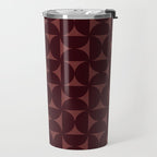 Bauhaus Mid Century Modern Geometric Pattern VII Travel Mug Gallery Image 2
