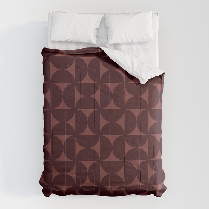 Bauhaus Mid Century Modern Geometric Pattern VII Comforter Gallery Image 1