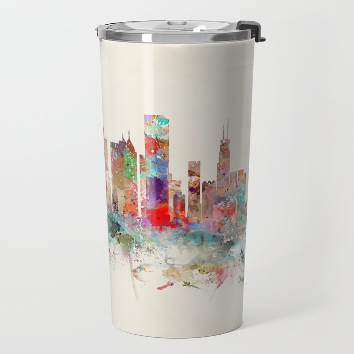 chicago illinois skyline Travel Mug Gallery Image 2