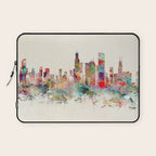 chicago illinois skyline Laptop Sleeve Gallery Image 1