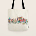 chicago illinois skyline Tote Bag Gallery Image 1