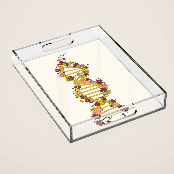 Floral DNA Acrylic Tray Gallery Image 1