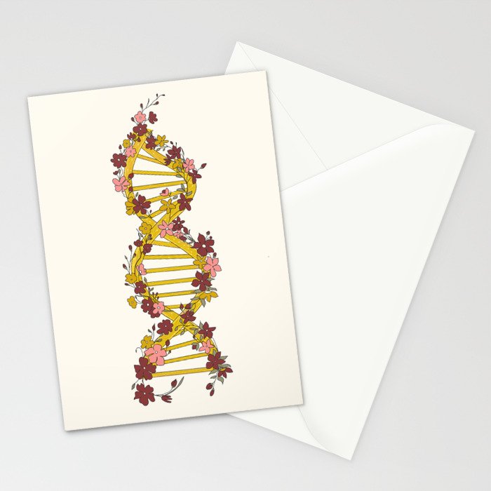 Floral DNA Stationery Card Gallery Image 2